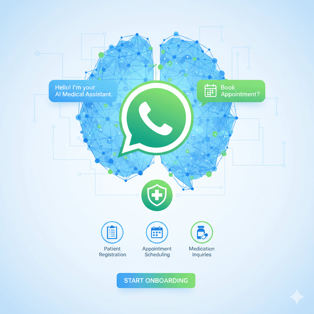 AI WhatsApp medical receptionist